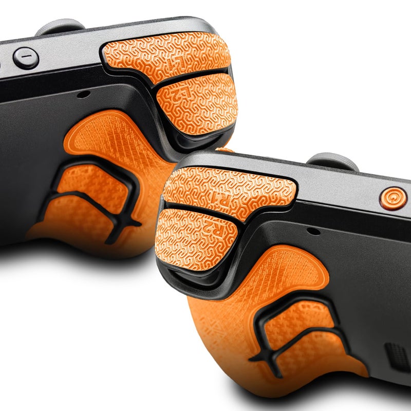 Luck&Link Controller Grip for Steam Deck OLED&LCD,Textured Skin kit,Anti-Skid Sweat-Absorbent Controllers Handle Grips, Buttons,Triggers,D-pad(Ultra-Bright Orange) - Image 3